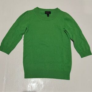 J. Crew Bright Green Scoop Neck Sweater